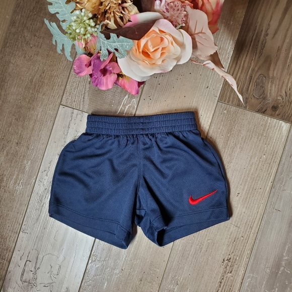 Nike Baby Boy Blue and Red Mesh Athletic Shorts Size 12m EUC - Picture 1 of 8